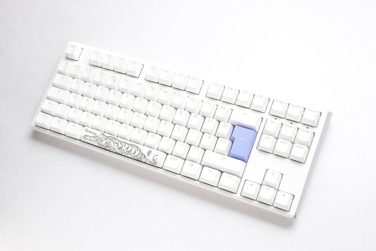 Ducky One 3 TKL Pure White UK ISO RGB Cherry MX Red