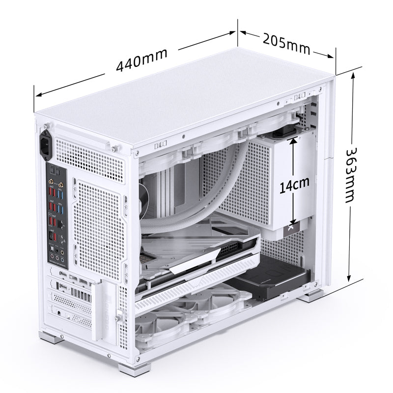Jonsbo D31 Standard Screen White Micro-ATX Case