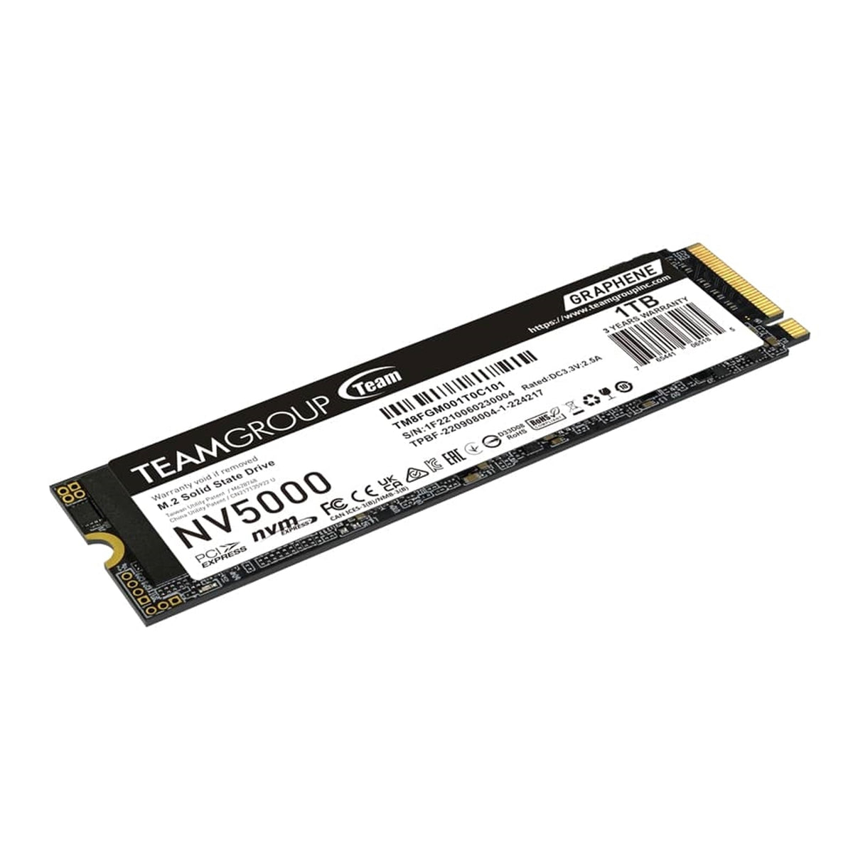 1TB TeamGroup NV5000 PCIe 4.0 NVMe M.2 SSD