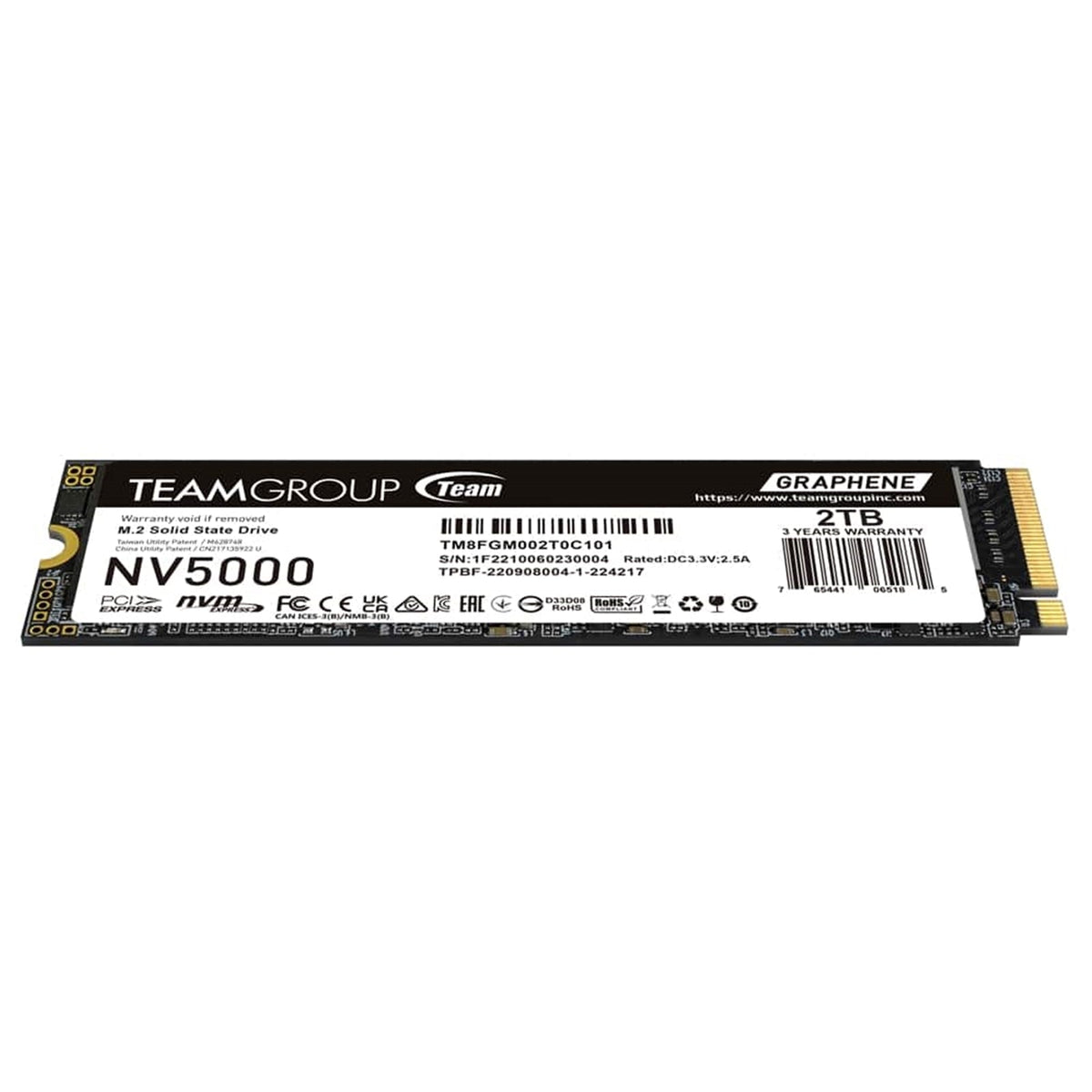 2TB TeamGroup NV5000 PCIe 4.0 NVMe M.2 SSD