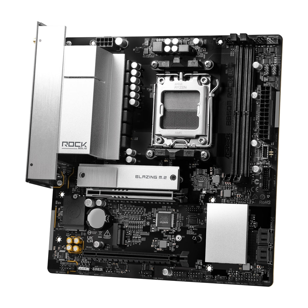 ASRock B850M Rock WiFi Micro-ATX AM5 Motherboard