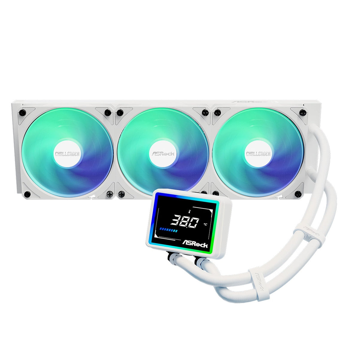 ASRock Challenger 360 Digital White AIO Liquid CPU Cooler