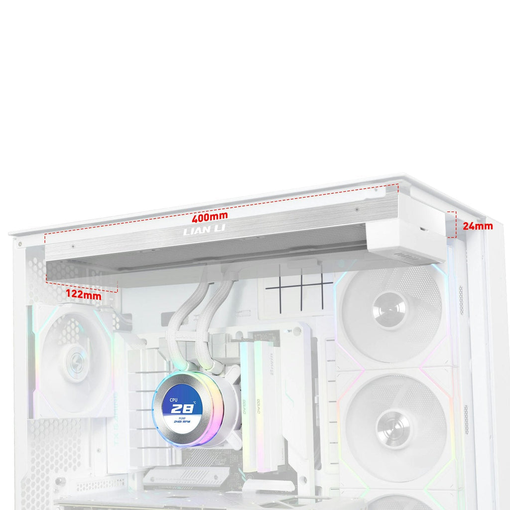 Lian Li HydroShift II LCD-C 360N White 360mm Fanless AIO Liquid Cooler