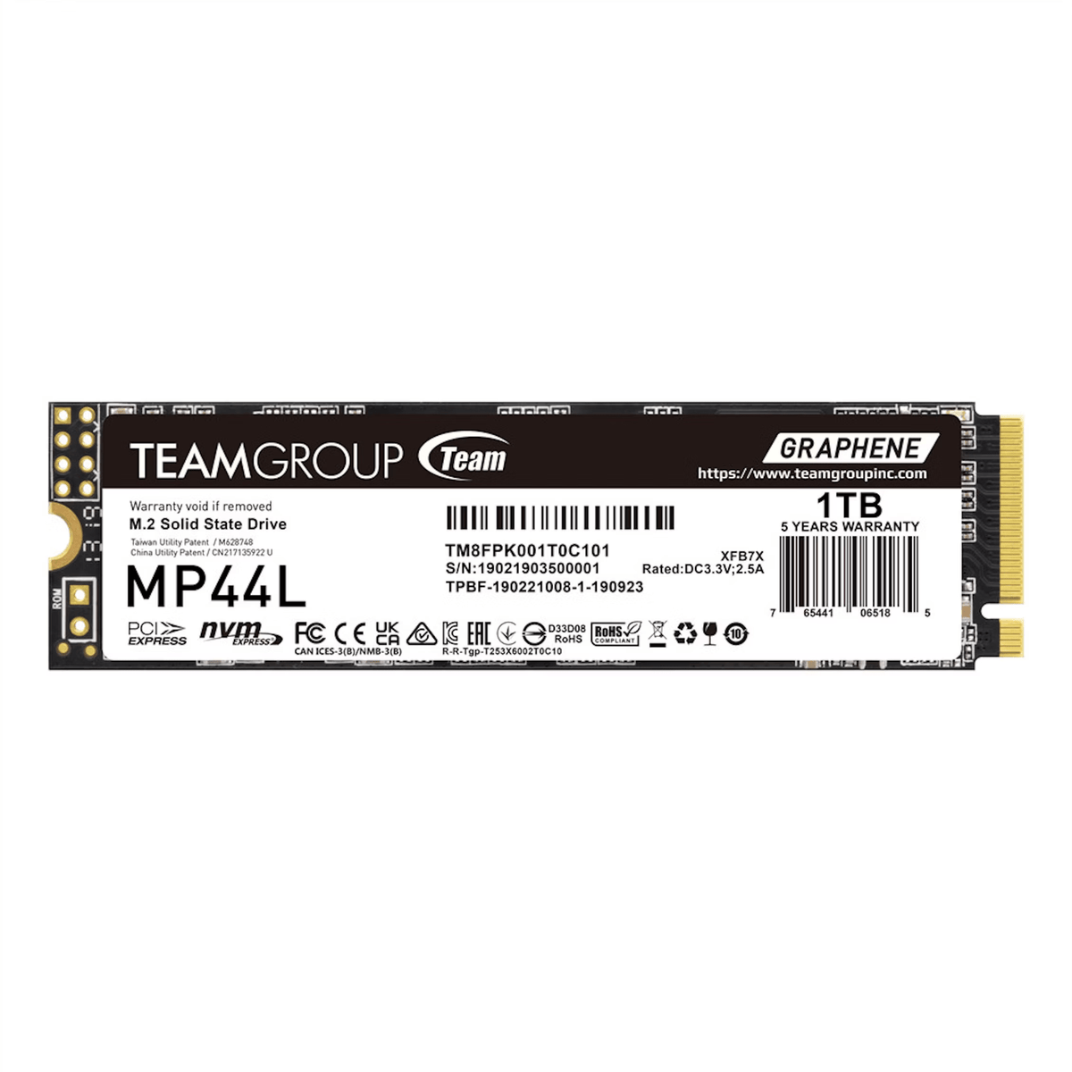 1TB TeamGroup MP44L PCIe 4.0 NVMe M.2 SSD
