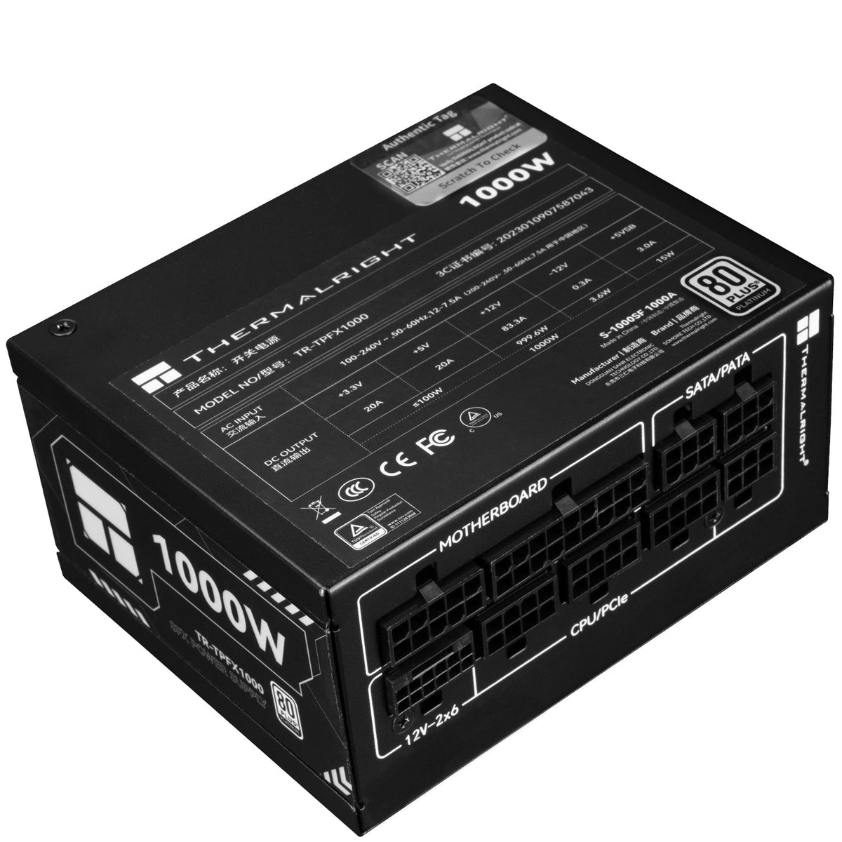 1000W Thermalright TPFX-1000 ATX 3.1 Platinum Modular SFX PSU