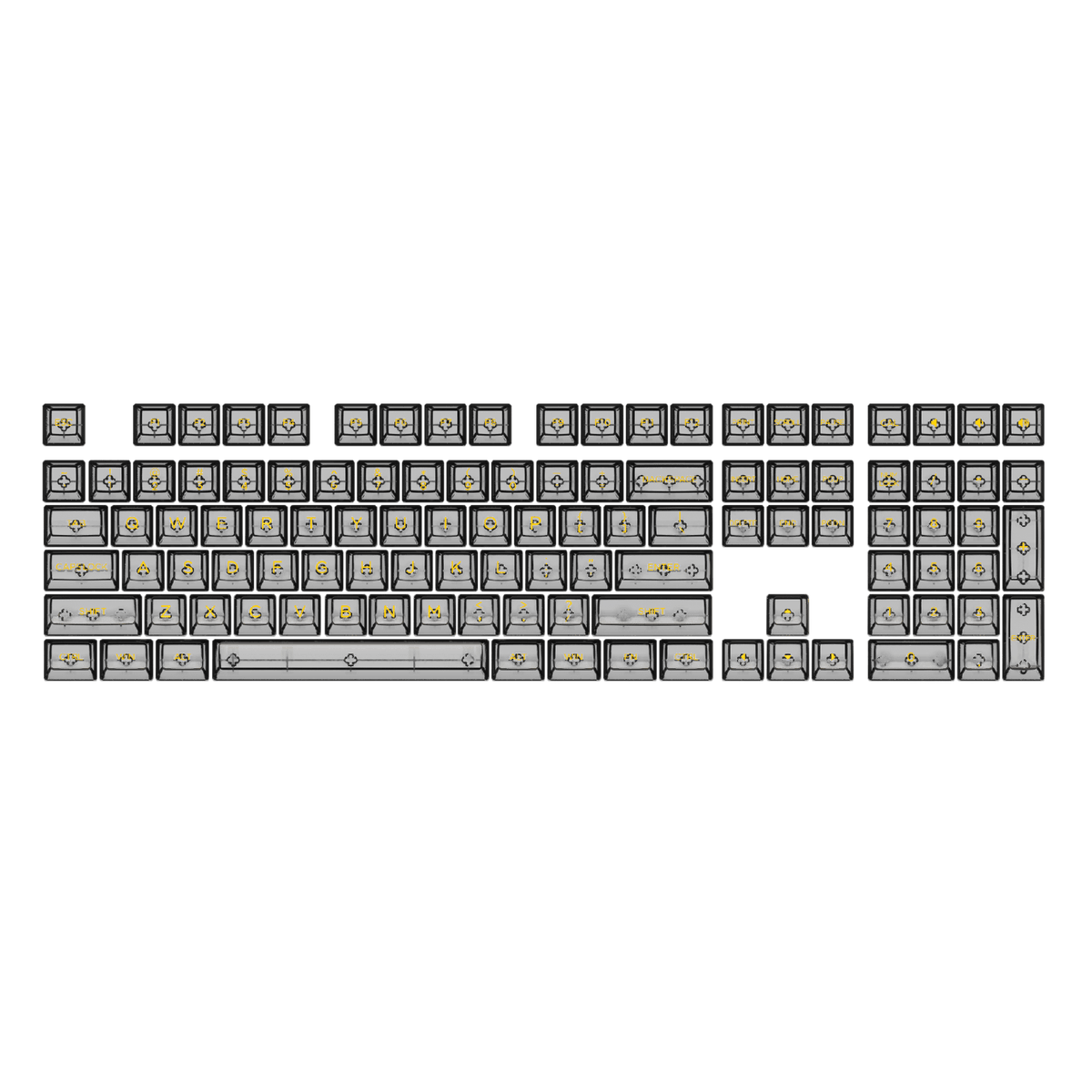 Akko Clear Black ASA Profile Keycaps