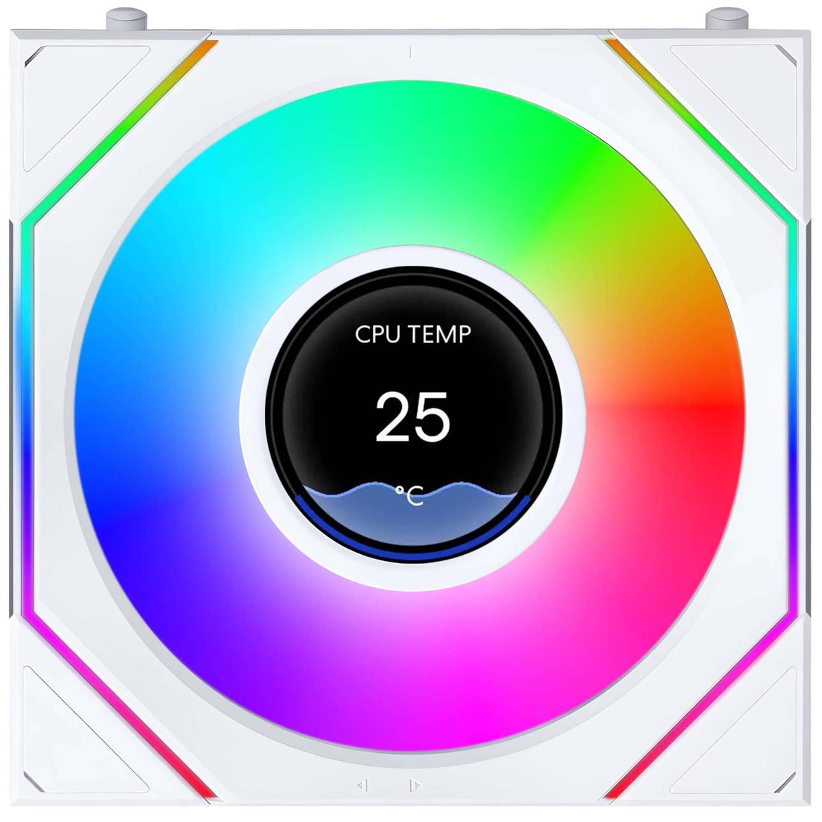 Lian Li UNI FAN SLINF LCD FLEX 120mm Fan - White