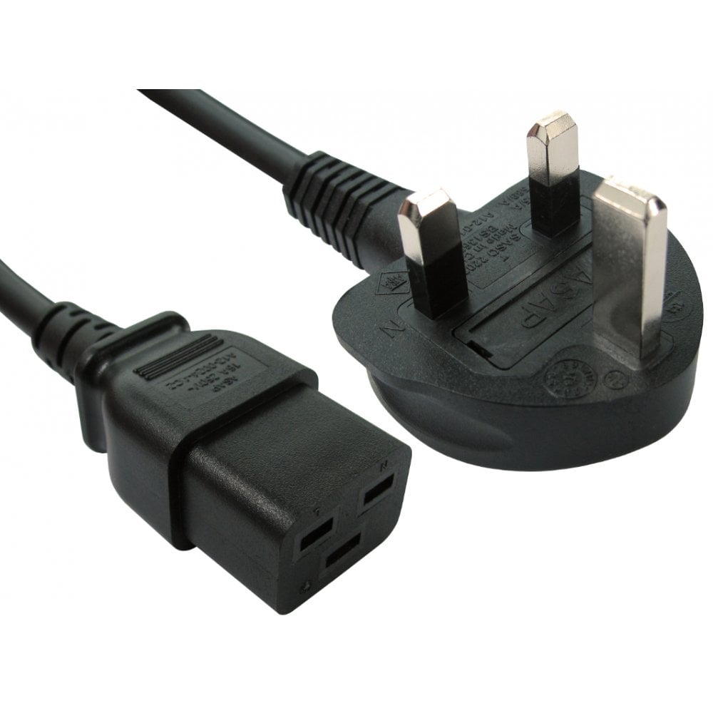 2m Mains Power Cable IEC C19