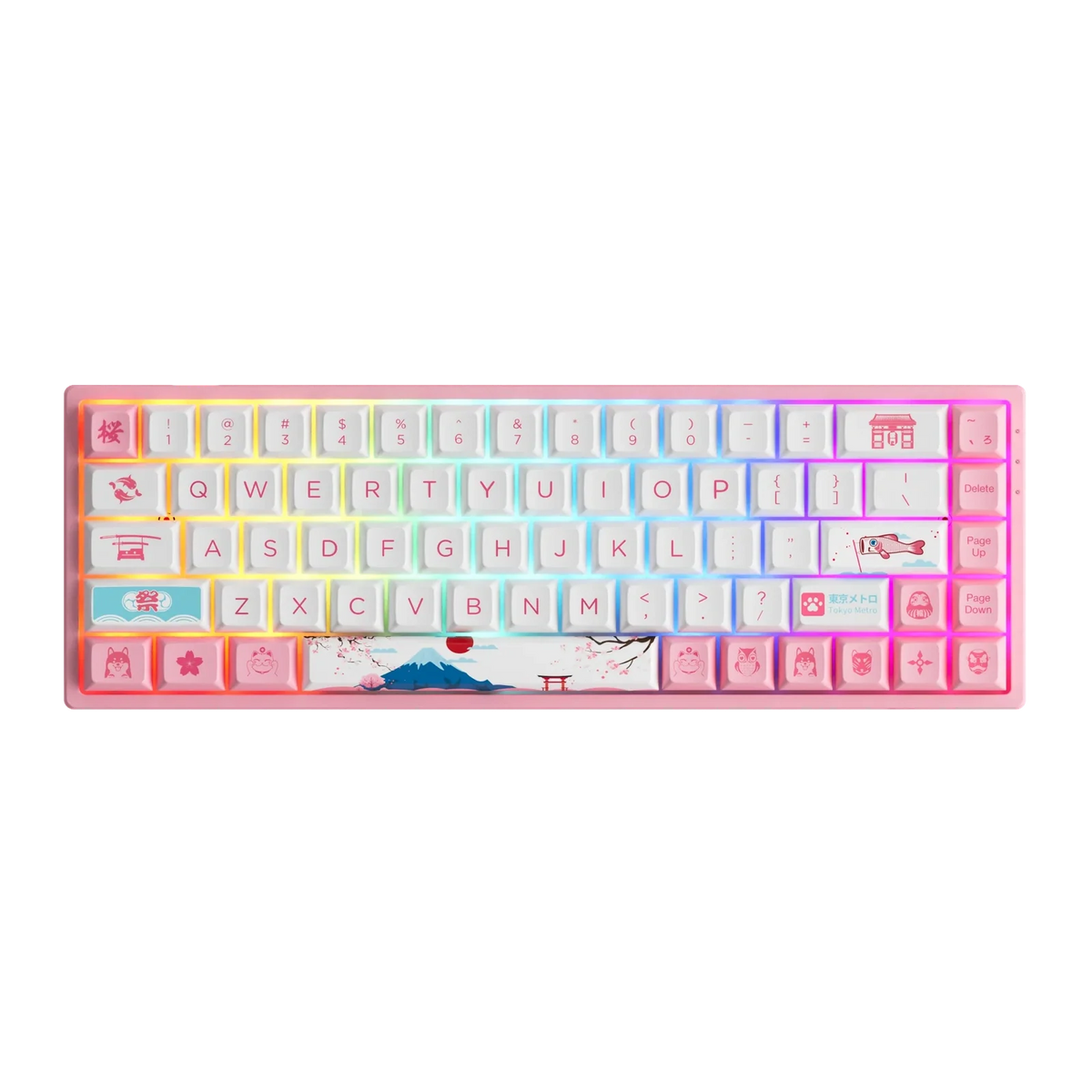 Akko 3068B Plus World Tour Tokyo R2 RGB 65% ANSI CS Jelly Pink