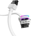 Asiahorse Hydrus 16 Pin PCIE White Type A ARGB GPU Cable