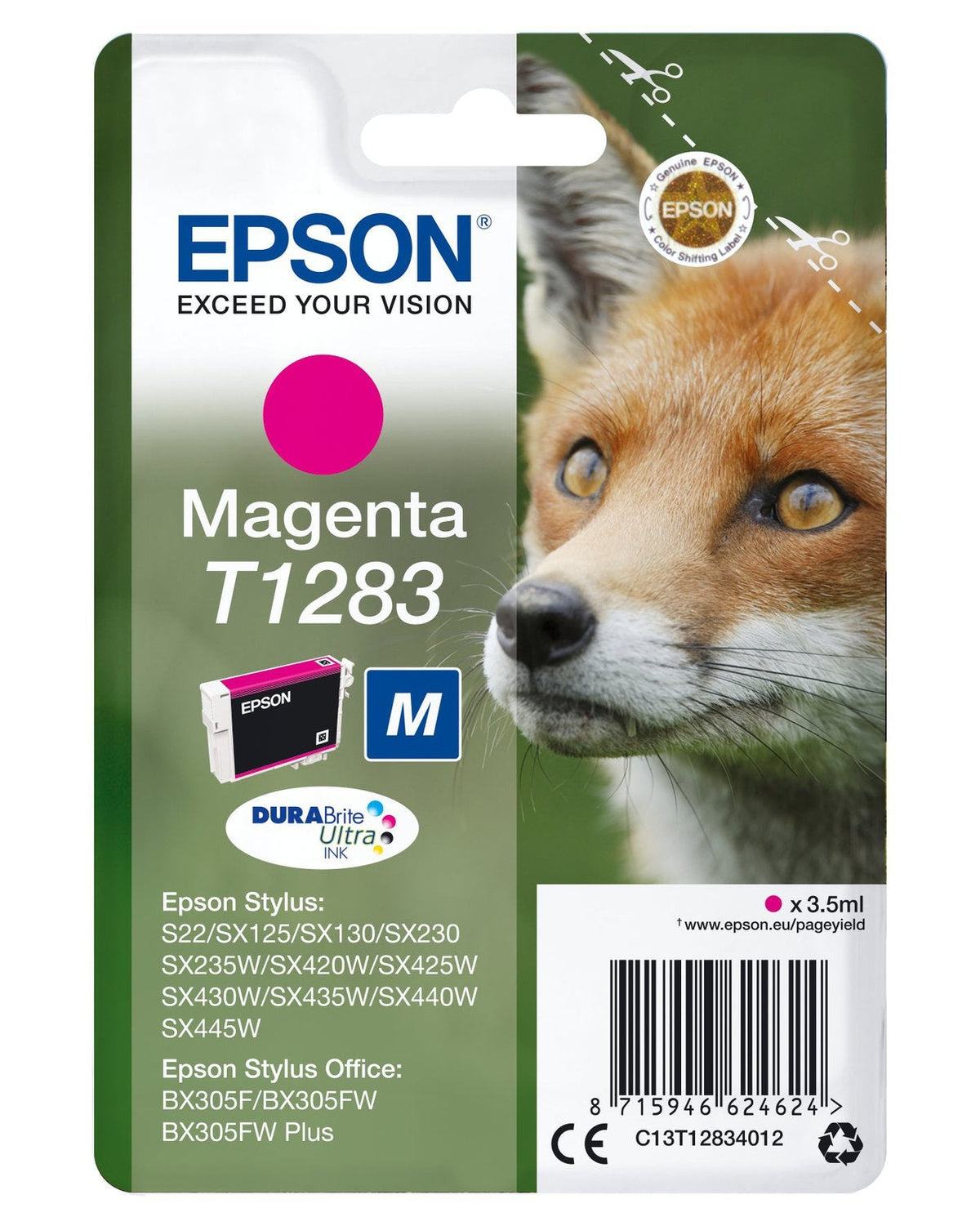 EPSON T1283 M MAGENTA INK CARTRIDGE