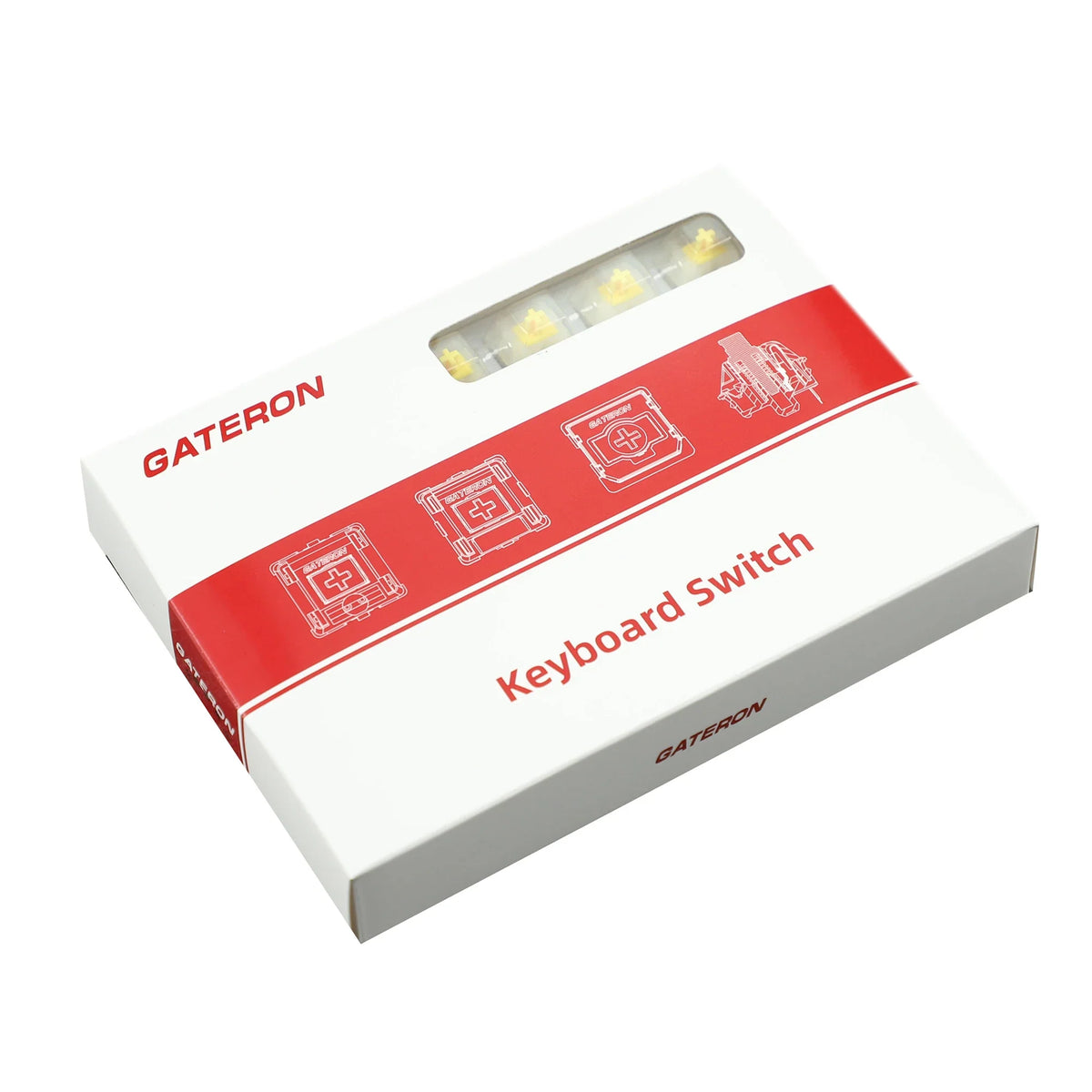 Gateron Milky Yellow Pro KS-3 Pre-Lubed Linear Switch Box