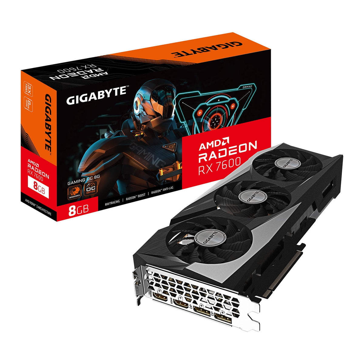 8GB Gigabyte RX 7600 Gaming OC Graphics Card