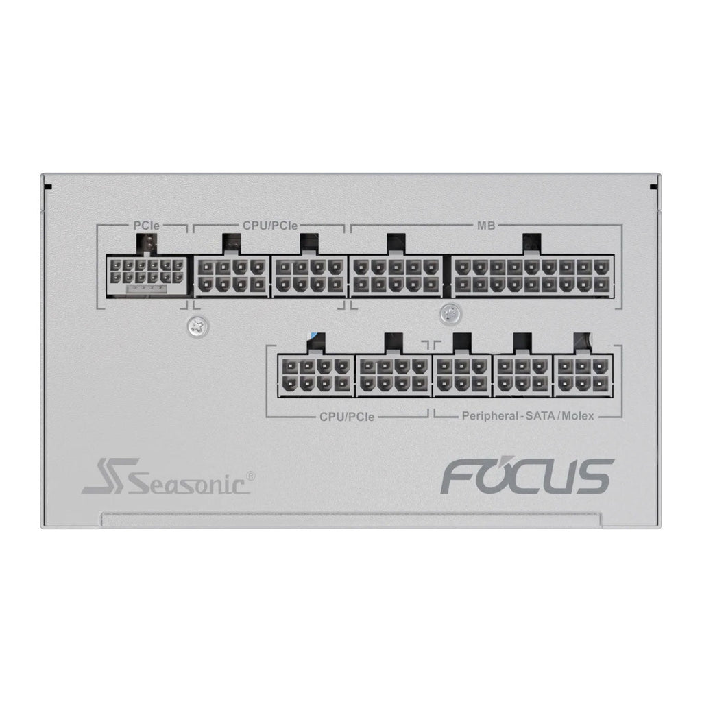 750W Seasonic FOCUS GX 750 V4 White ATX 3.1 Gold Modular PSU