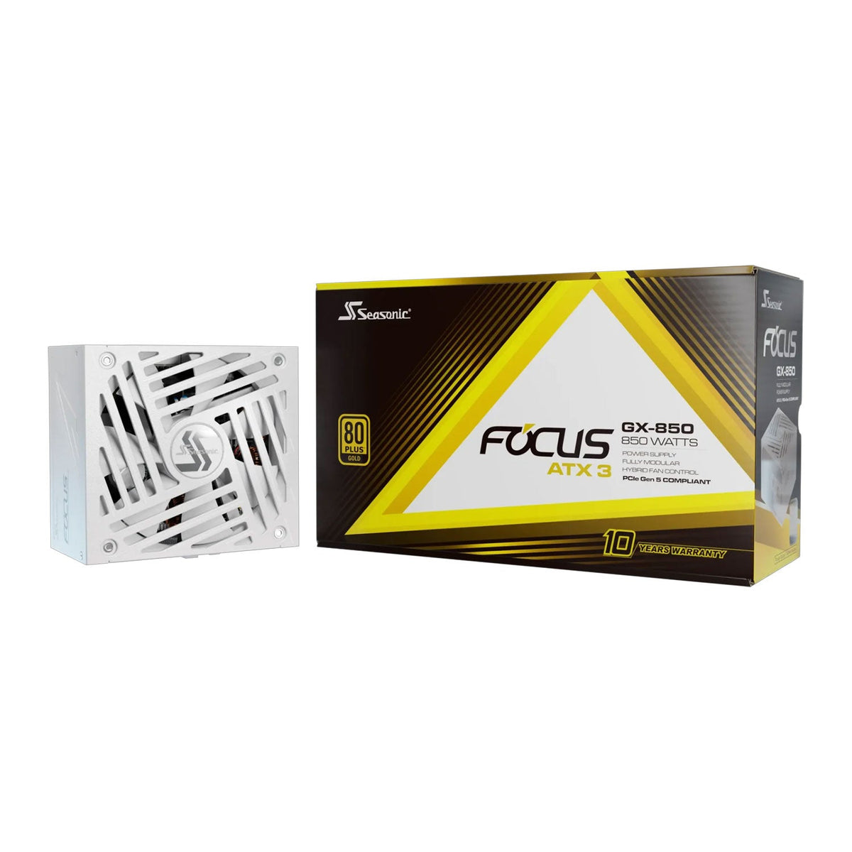 850W Seasonic FOCUS GX 850 V4 White ATX 3.1 Gold Modular PSU