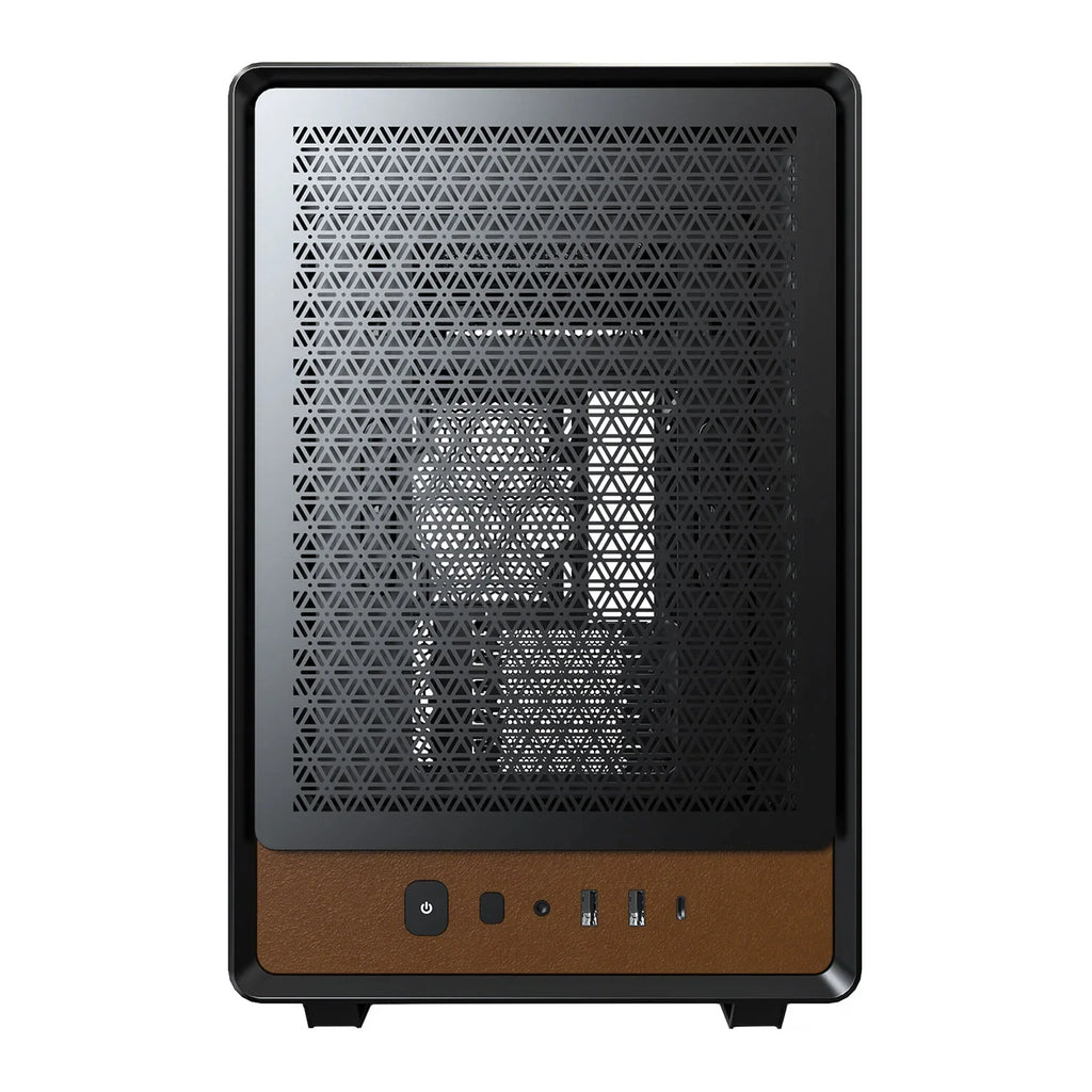 Montech Heritage Black Leather Micro-ATX PC Case