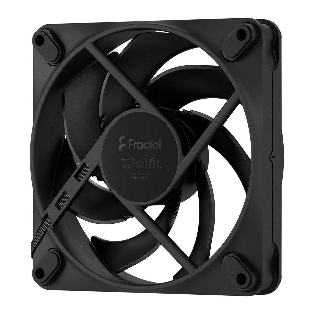 Fractal Design Momentum 12 Black 120mm PWM Fan