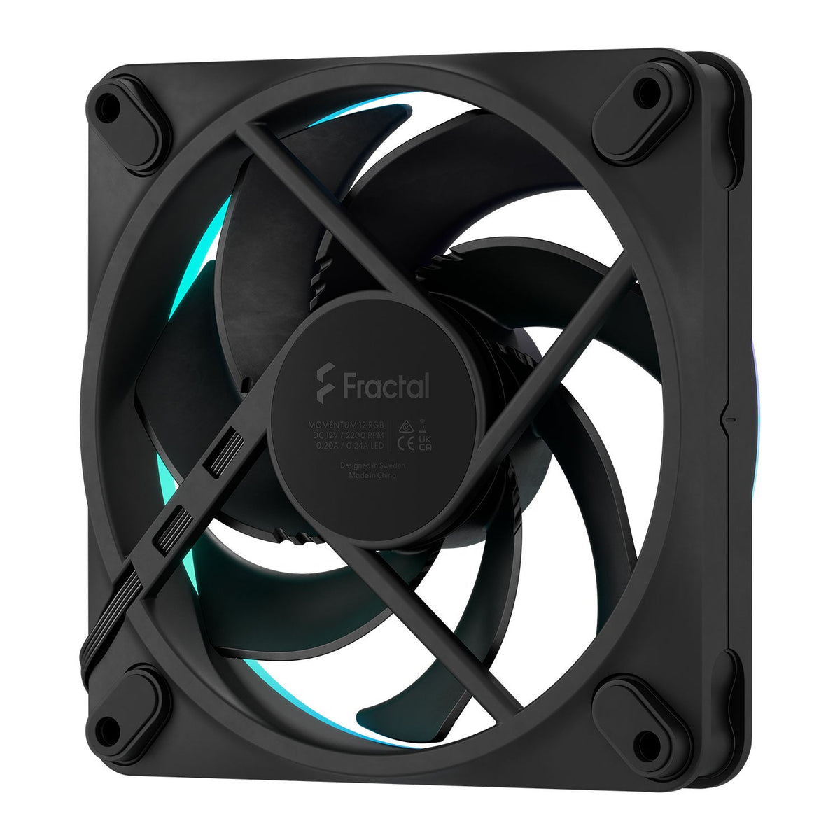 Fractal Design Momentum 12 Black ARGB 120mm PWM Fan
