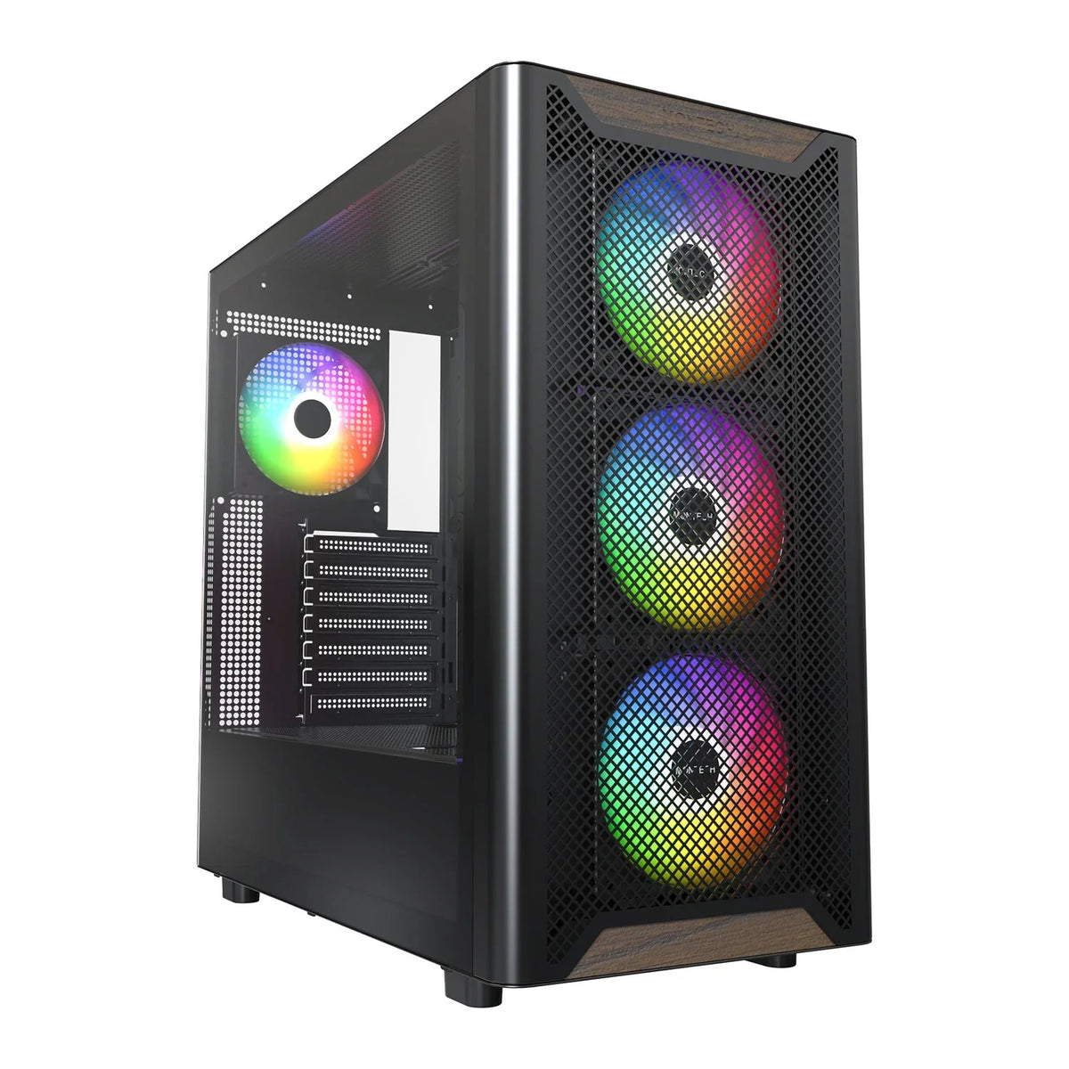 Montech XR Wood A-RGB Black ATX Case