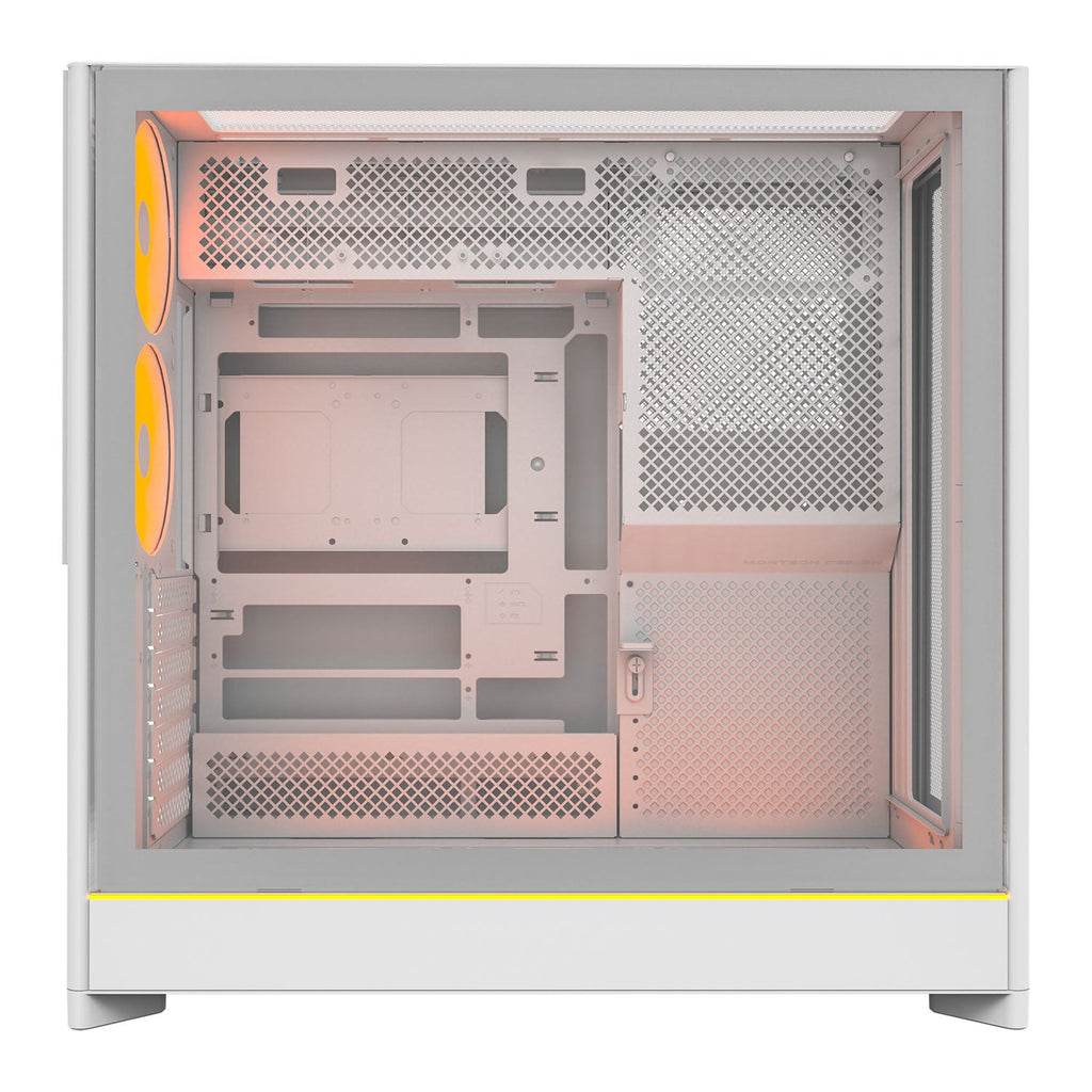 Montech HS01 PRO ARGB Reversible White ATX Case