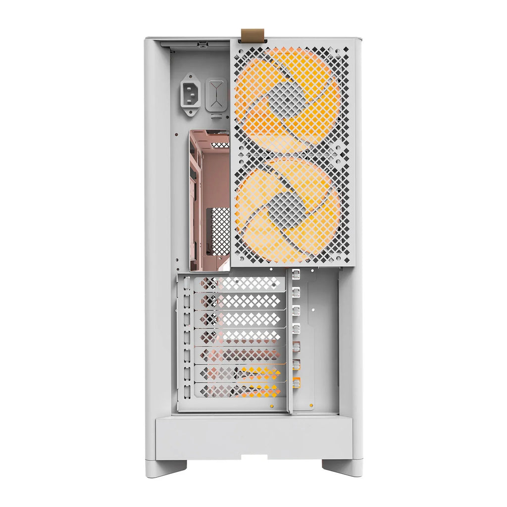 Montech HS02 PRO ARGB Reversible White ATX Case