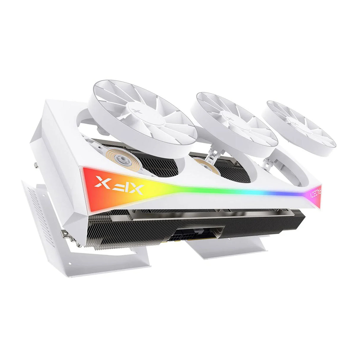XFX RX 9070 XT Mercury OC White Magnetic Air Edition RGB 16GB Graphics Card