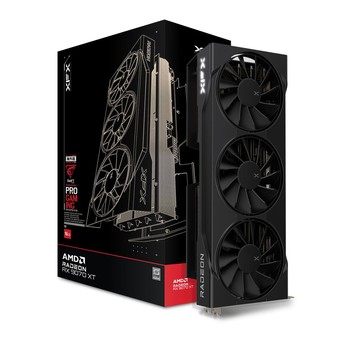 XFX RX 9070 XT Swift Triple Fan Gaming 16GB Graphics Card