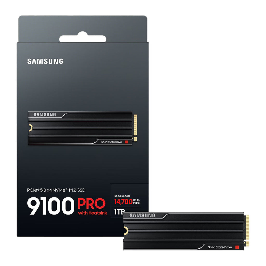 1TB Samsung 9100 Pro w/ Heatsink PCIe 5.0 NVMe M.2 SSD
