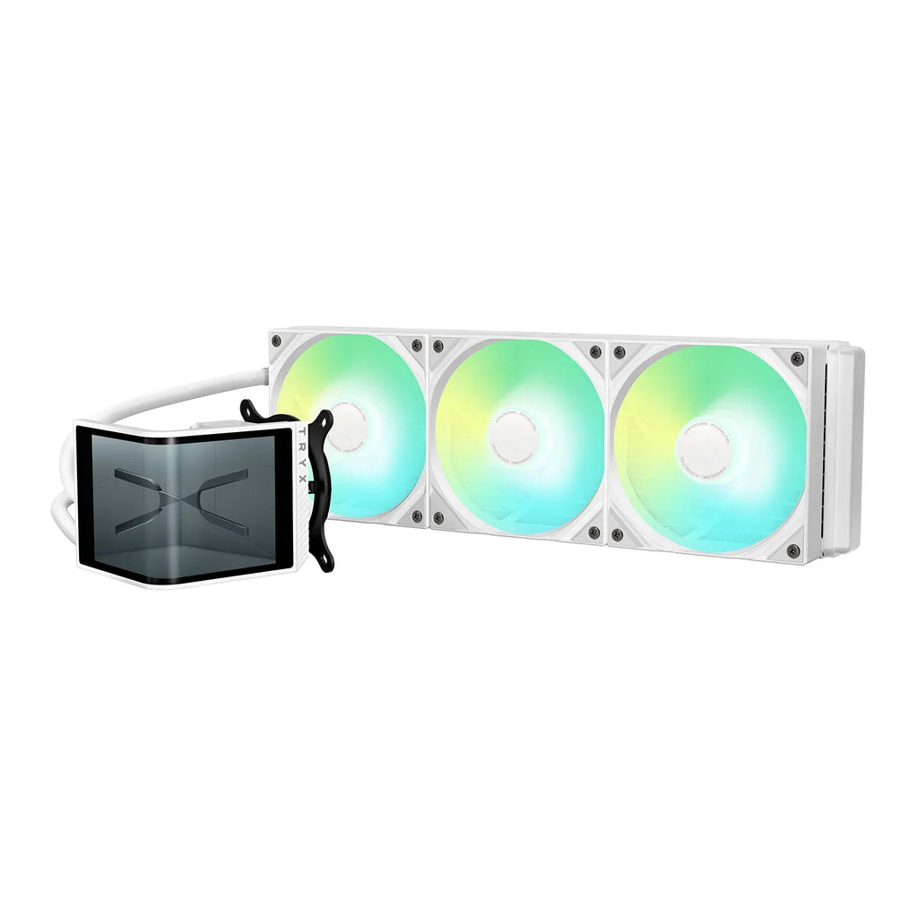TRYX Panorama SE 360mm LCD White AIO Liquid Cooler