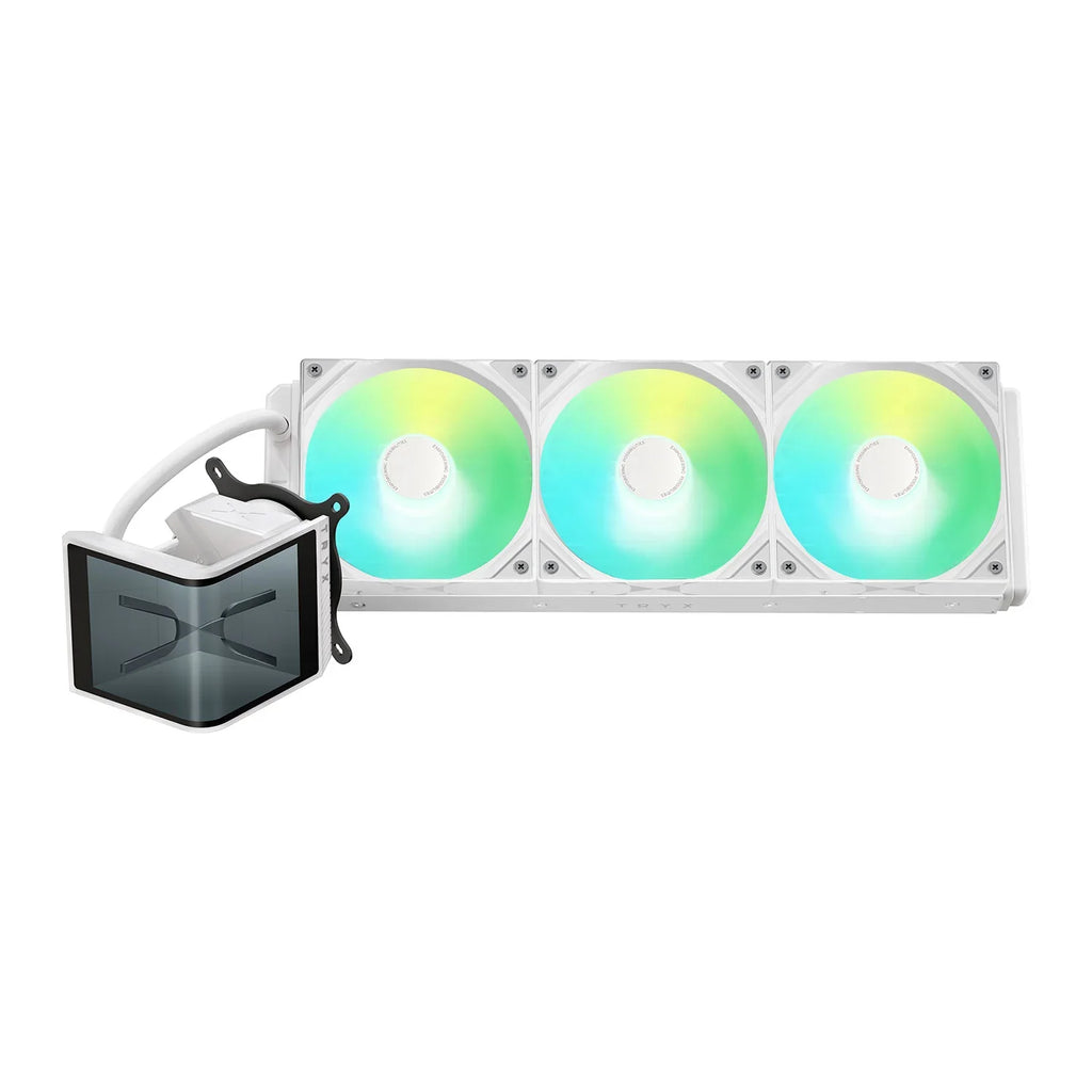 TRYX Panorama SE 360mm LCD White AIO Liquid Cooler