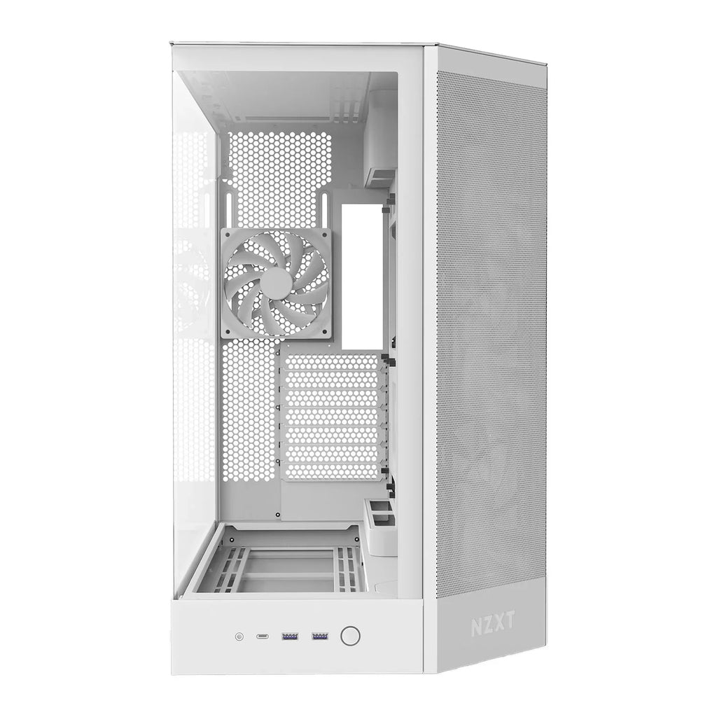 NZXT H9 Flow 2025 White ATX Dual Chamber PC Case
