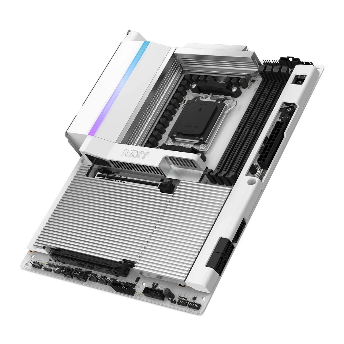 NZXT N9 X870E Gaming Wi-Fi 7 PCIe 5.0 DDR5 White ATX Motherboard