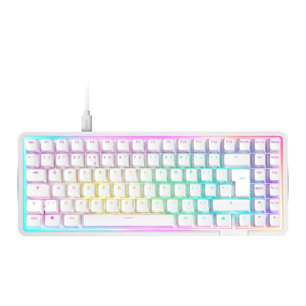 NZXT Function Elite RGB MiniTKL White ISO UK Mechanical Keyboard
