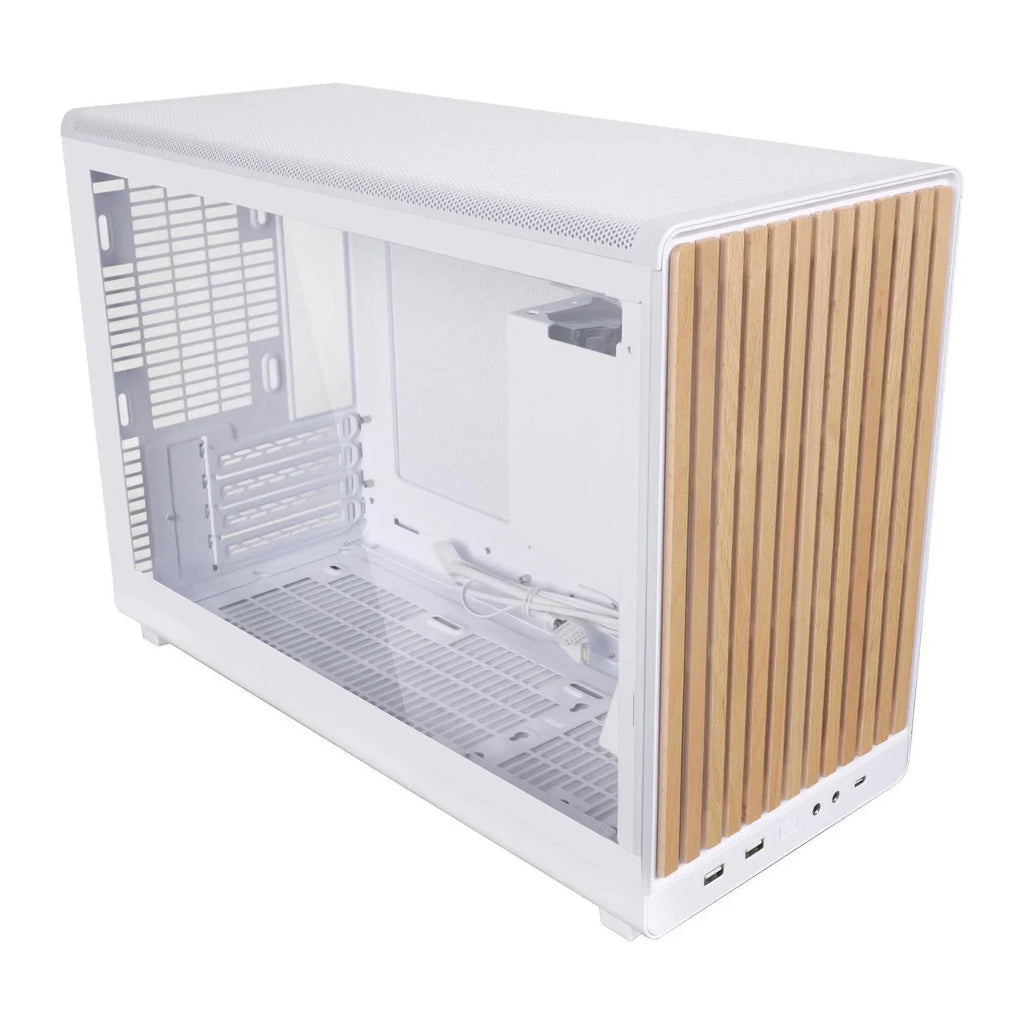 Lian Li Dan Cases A3-mATX Wood Glass Micro ATX Case White