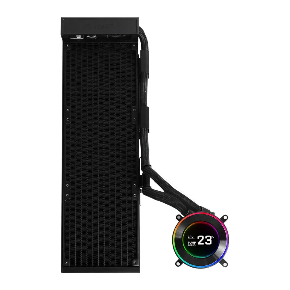 Lian Li HydroShift II LCD-C 360N Black 360mm Fanless AIO Liquid Cooler