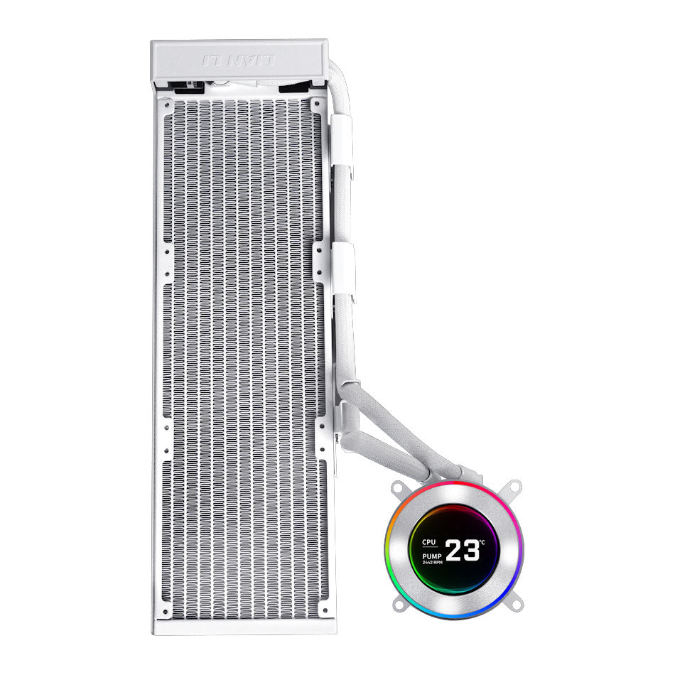 Lian Li HydroShift II LCD-C 360N White 360mm Fanless AIO Liquid Cooler