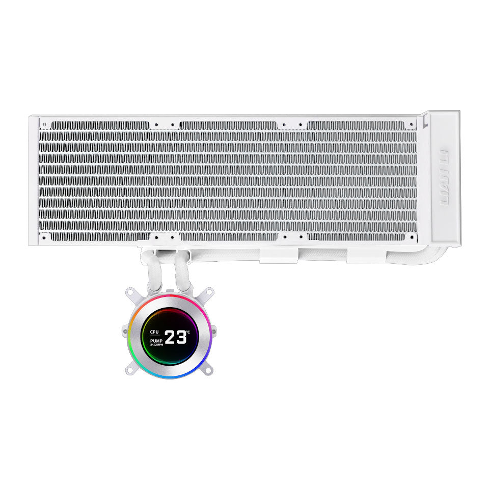 Lian Li HydroShift II LCD-C 360N White 360mm Fanless AIO Liquid Cooler