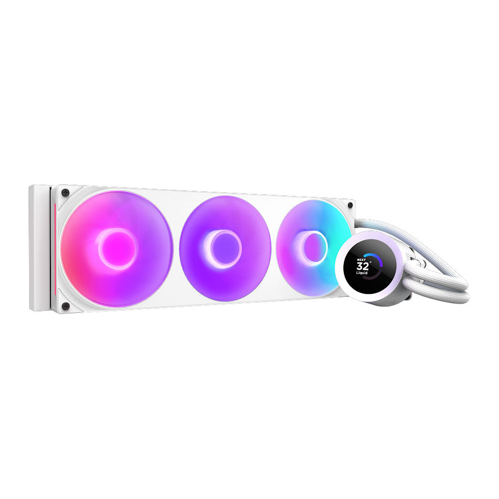 NZXT Kraken 360 Plus RGB White LCD AIO Liquid Cooler