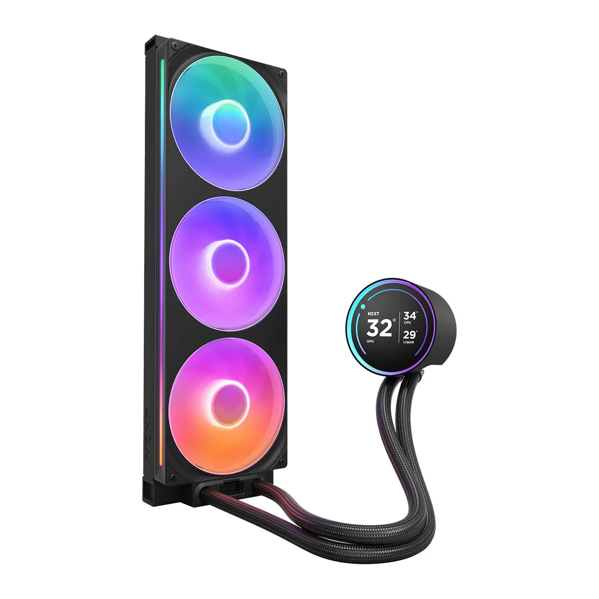 NZXT Kraken 420 Elite RGB Black LCD AIO Liquid Cooler