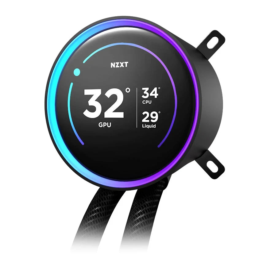 NZXT Kraken 420 Elite RGB Black LCD AIO Liquid Cooler