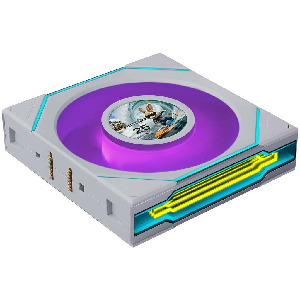 Lian Li UNI FAN SLINF LCD FLEX Reverse 120mm Triple Fan Pack - White