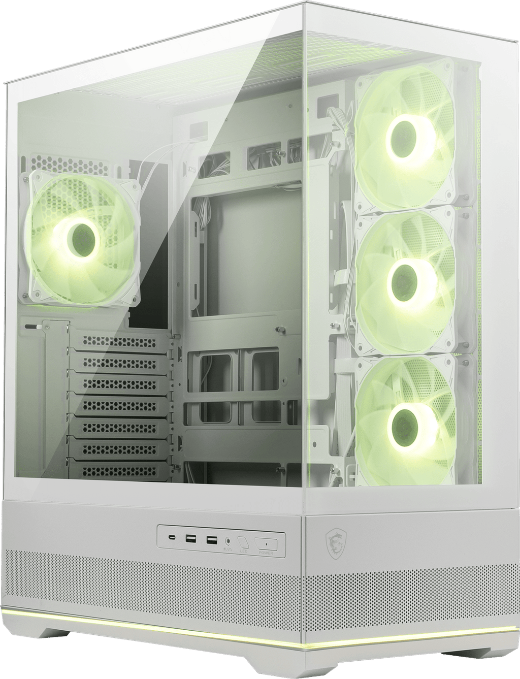 MSI MAG PANO 110R PZ White Glass ATX Case