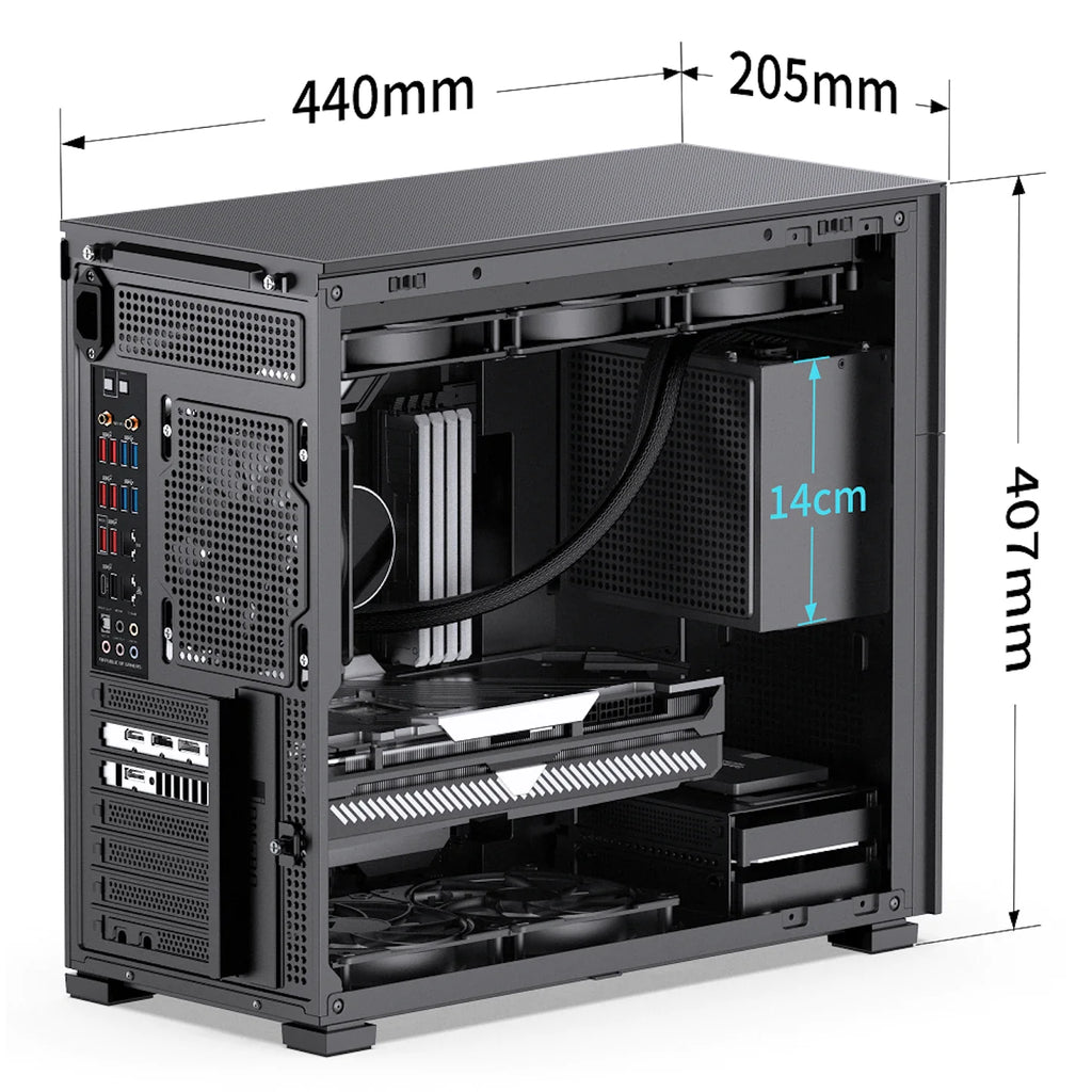 Jonsbo D41 Mesh Black ATX Case