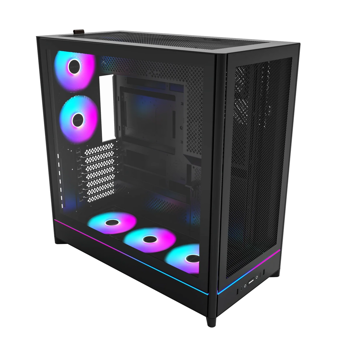 Montech HS01 PRO ARGB Reversible Black ATX Case