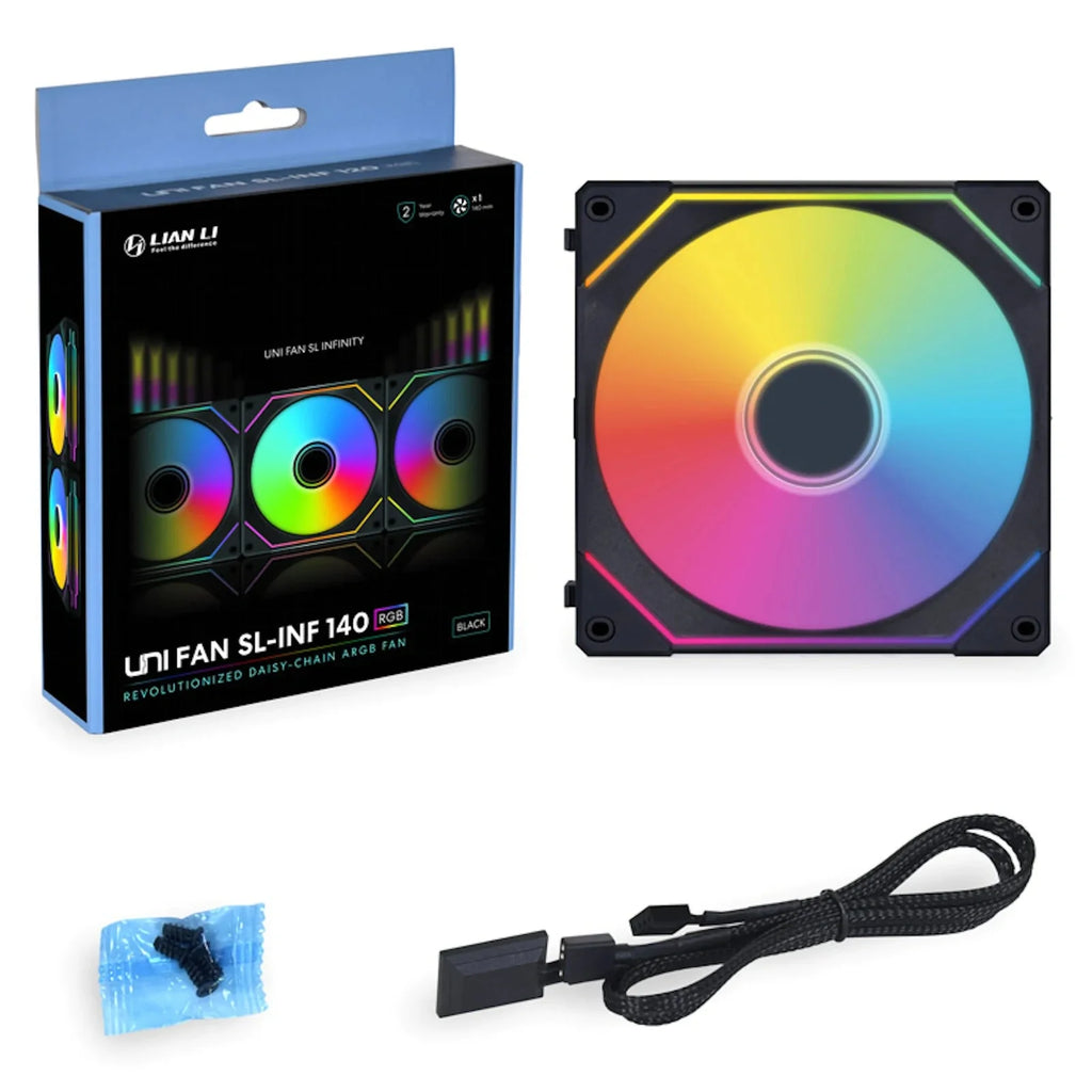 Lian-Li UNI FAN SL140 INF Addressable RGB Black 140mm Fan