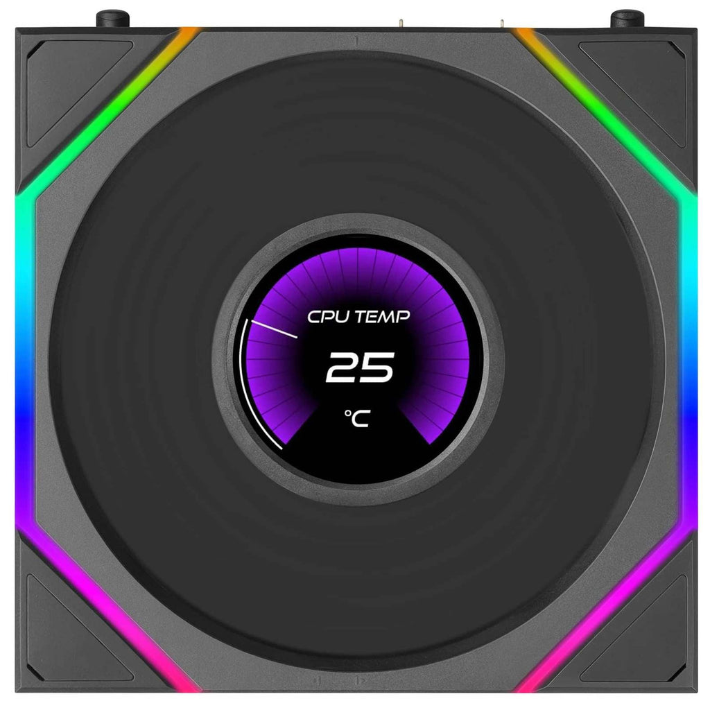 Lian Li UNI FAN TL LCD FLEX Reverse 120mm Triple Fan Pack - Black