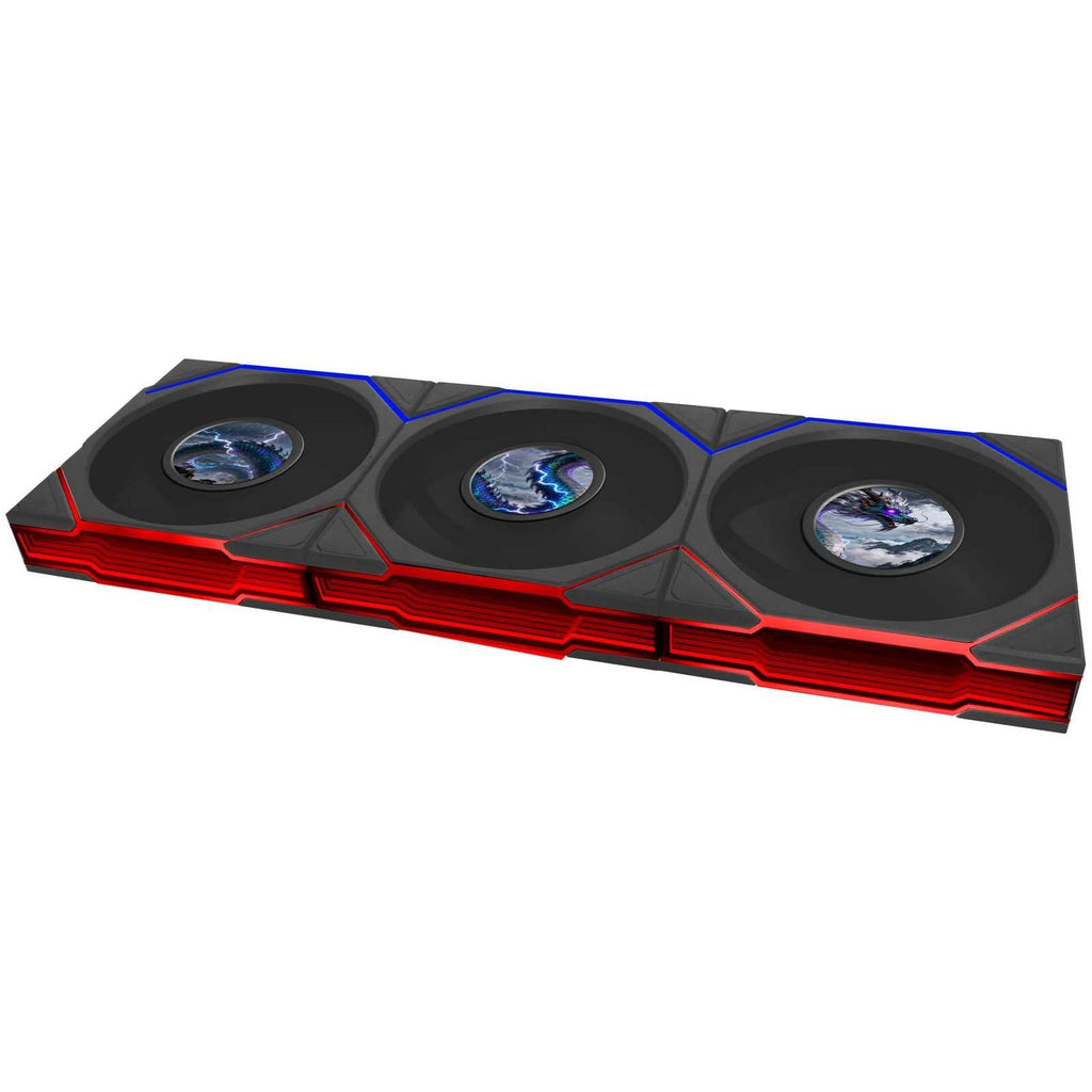 Lian Li UNI FAN TL LCD FLEX Reverse 120mm Triple Fan Pack - Black