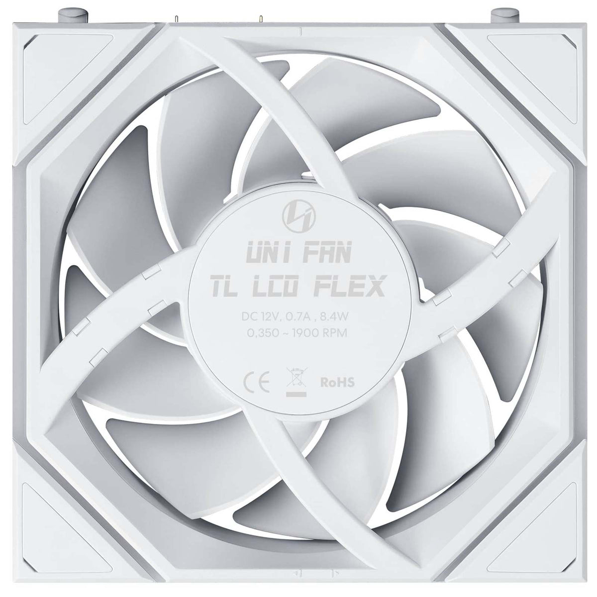 Lian Li UNI FAN TL LCD FLEX 120mm Triple Fan Pack - White