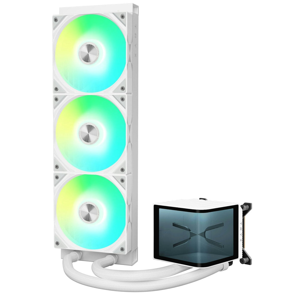 TRYX Panorama ARGB 2025 360mm OLED White AIO Liquid Cooler