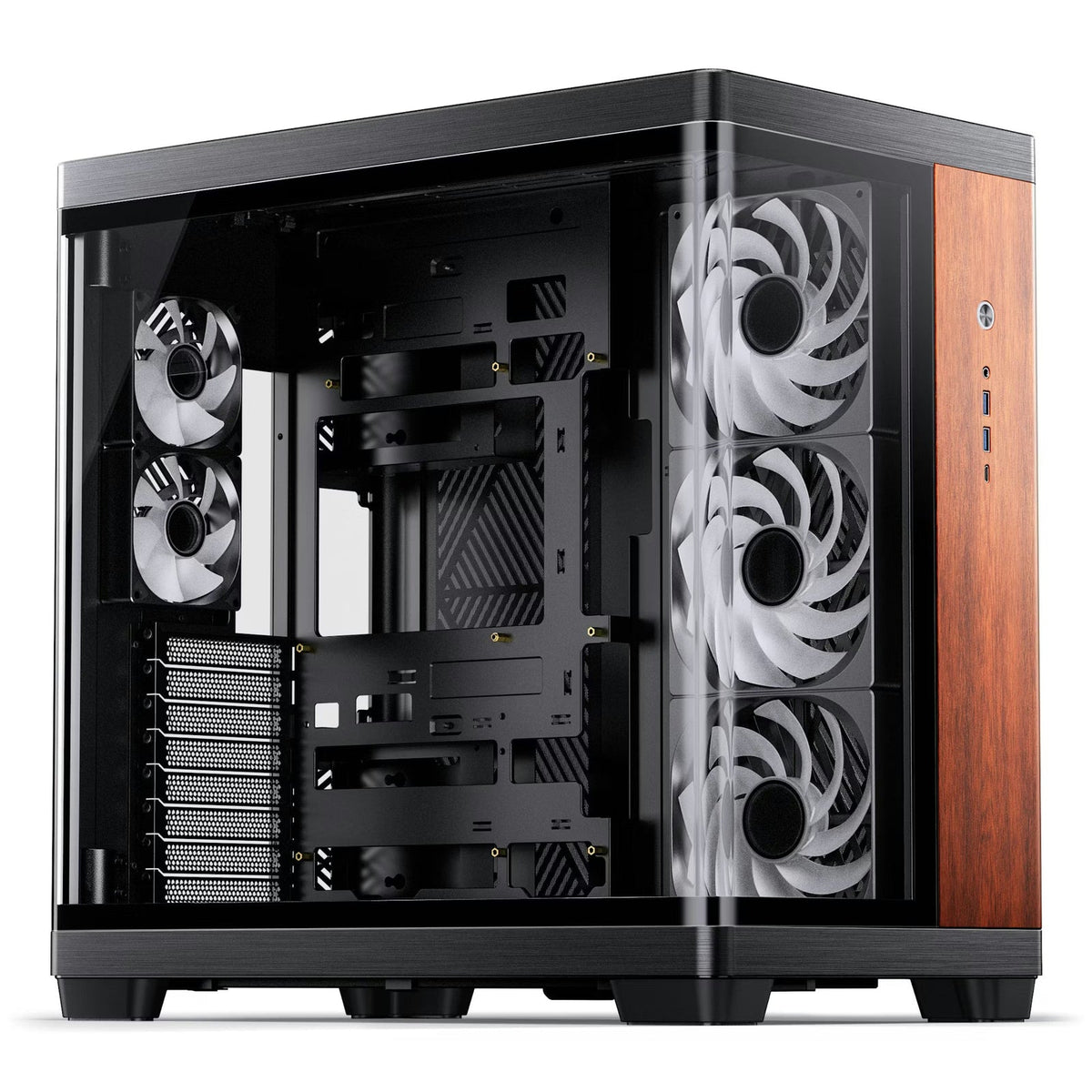 Jonsbo TK-4 Black Wood ATX Glass Case